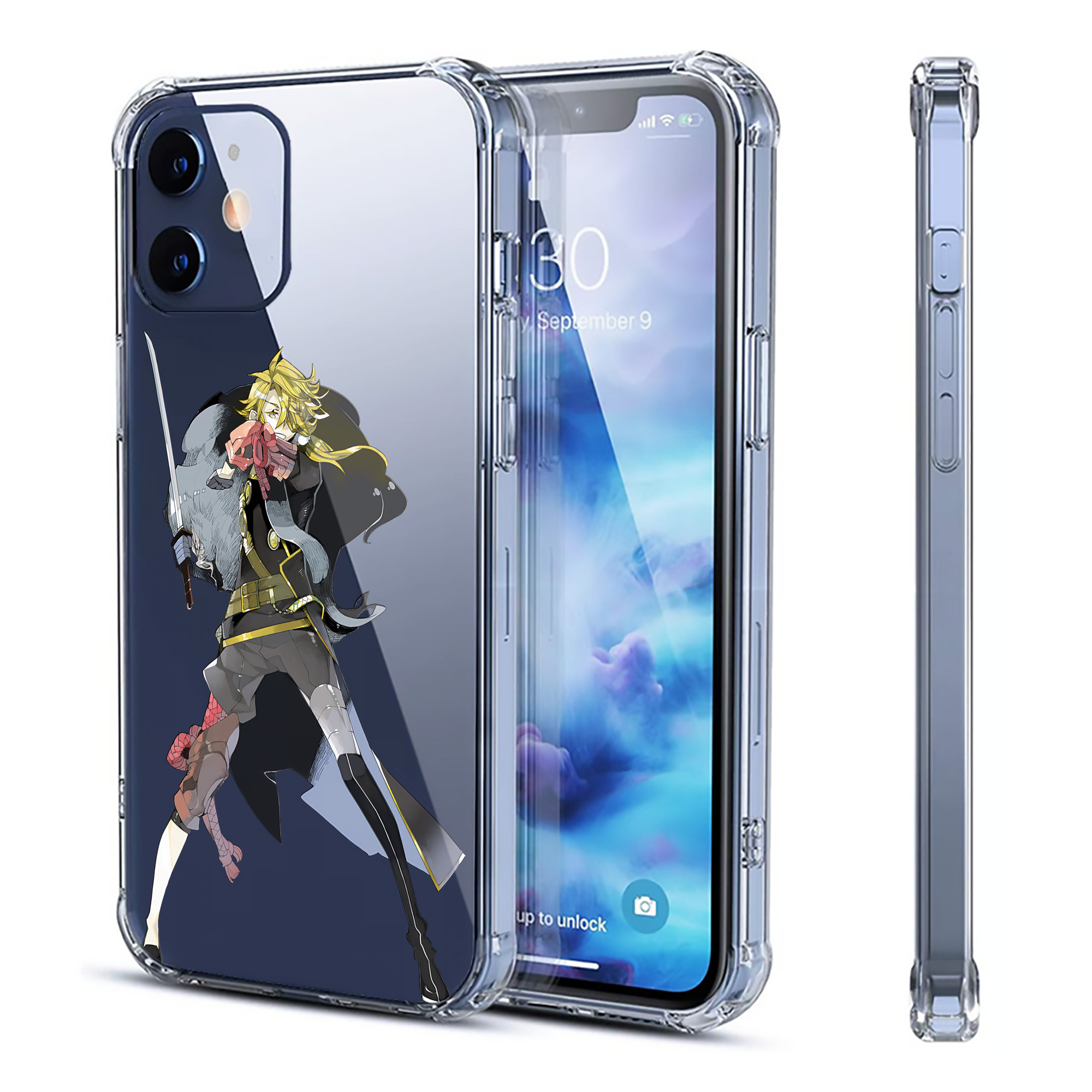 （画像用） 刀剣乱舞 Touken Ranbu 【iPhone 12シリーズ対応】透明スマホケース（クリアソフトケース）